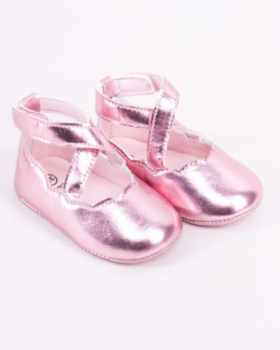 Buciki niemowlęce niechodki gładkie różowe