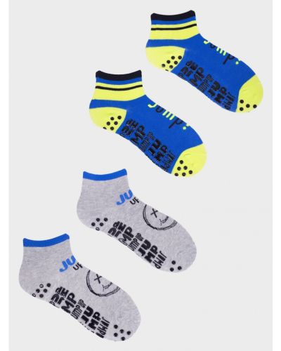 Skarpety chłopięce z antypoślizgiem - niskie