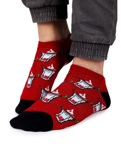 Skarpety Spoksy stopki czerwone