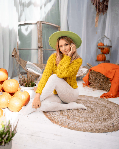 Rajstopy damskie wzorzyste #OFELIA 50 DEN