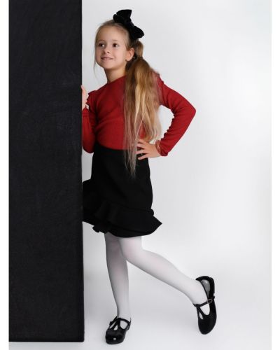 Rajstopy dziecięce, mikrofibra, gładkie BIAŁE / 40 DEN