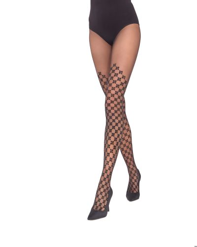 Rajstopy w geometryczny wzór 20 den Phlox